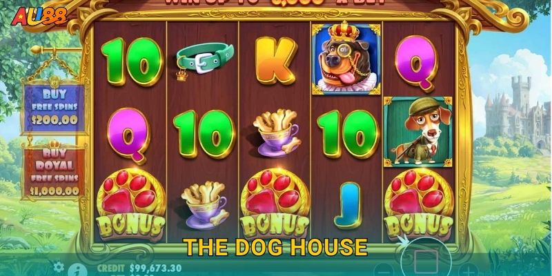 The Dog House vui nhộn – Quay thưởng may mắn tại Au88